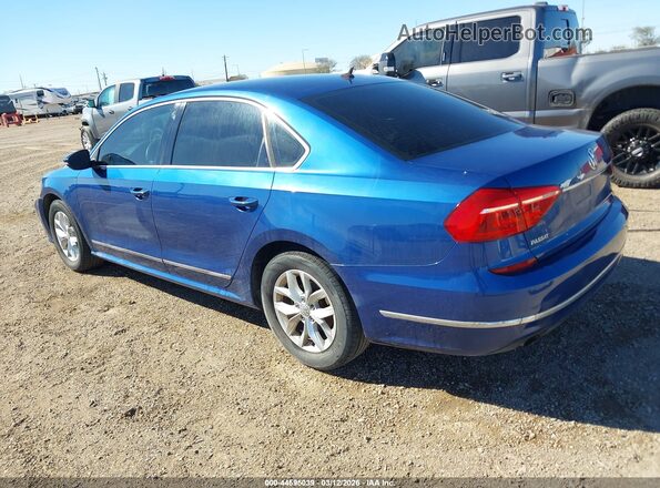 1VWAS7A37GC019425 2016 VOLKSWAGEN PASSAT Синий Задняя левая четверть