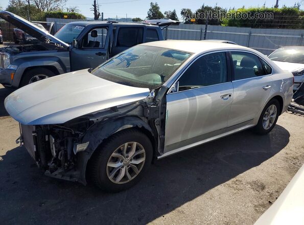 1VWAT7A34GC059202 2016 VOLKSWAGEN PASSAT Серебряный Передняя левая четверть