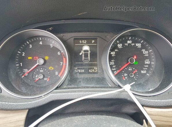 1VWBA7A3XJC008143 2018 VOLKSWAGEN PASSAT Black Widok zestawu wskaźników