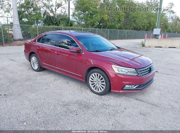 1VWBS7A38GC045519 2016 VOLKSWAGEN PASSAT Красный Передняя правая четверть