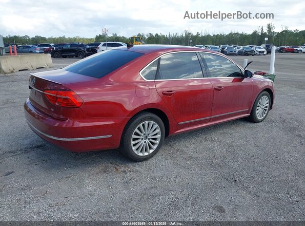 1VWBS7A38GC045519 2016 VOLKSWAGEN PASSAT Красный Задняя правая четверть