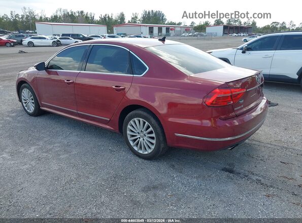 1VWBS7A38GC045519 2016 VOLKSWAGEN PASSAT Красный Задняя левая четверть