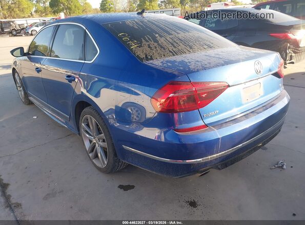 1VWDT7A38HC060674 2017 VOLKSWAGEN PASSAT Синий Задняя левая четверть