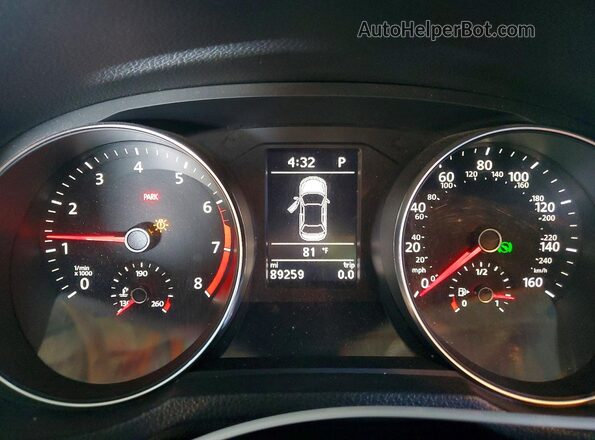 1VWDT7A3XHC065813 2017 VOLKSWAGEN PASSAT Белый Вид щитка приборов