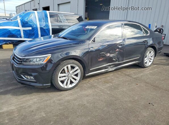 1VWGT7A32HC084594 2017 VOLKSWAGEN PASSAT Черный Передняя левая четверть