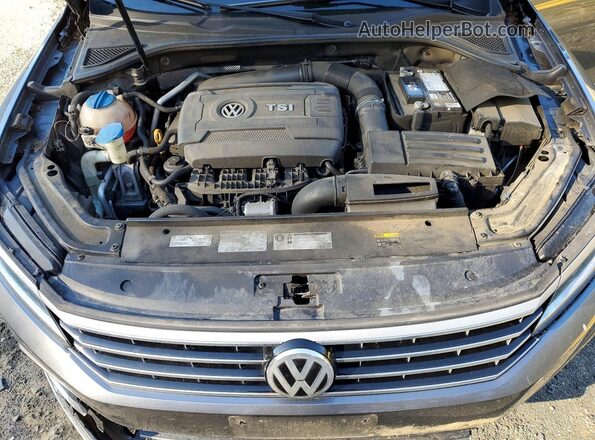 1VWGT7A35HC071029 2017 VOLKSWAGEN PASSAT Серый Вид задней части салона
