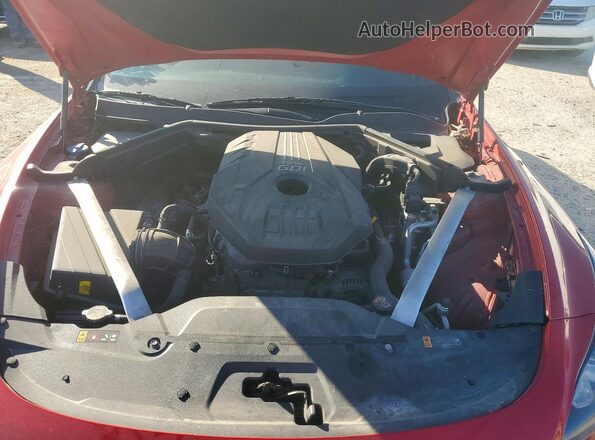 KNAE15LA0M6091971 2021 KIA STINGER Red უკანა სალონის ხედი