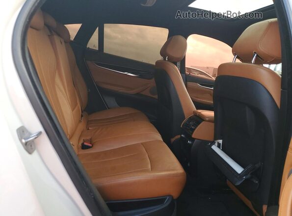 5UXKU2C37H0U29418 2017 BMW X6 Белый Вид подкапотного пространства