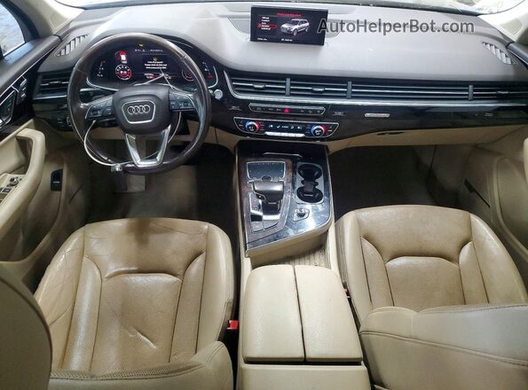 WA1LAAF76HD035161 2017 AUDI Q7 Blue Вид щитка приладів