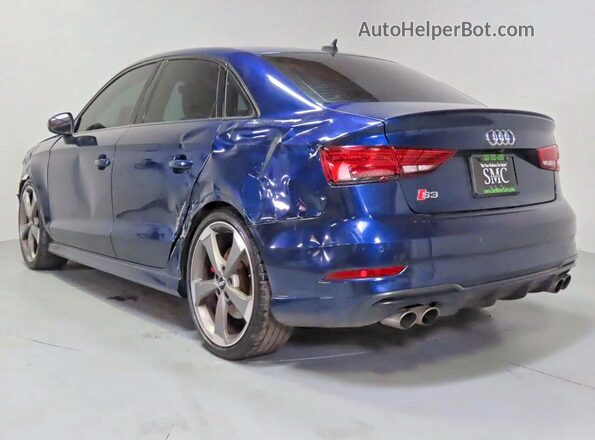 WAUB1GFF6KA100141 2019 AUDI S3 Blue Widok z przodu