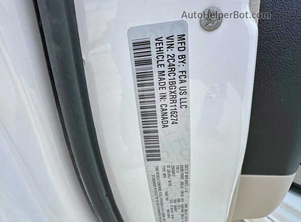 2C4RC1BGXRR116274 2024 CHRYSLER PACIFICA Белый Вид задней части салона