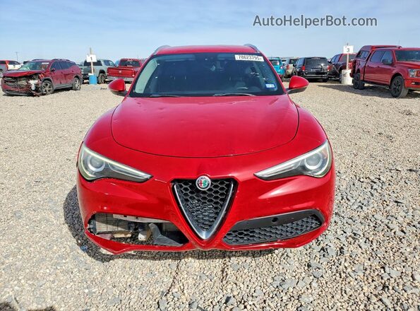 ZASFAKAN1J7B98357 2018 ALFA ROMEO STELVIO Red Widok z tyłu