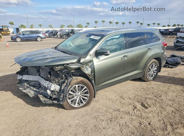 5TDJZRFH3KS702826 2019 TOYOTA HIGHLANDER Gray წინა მარცხენა ხედი სამი მეოთხედიდან