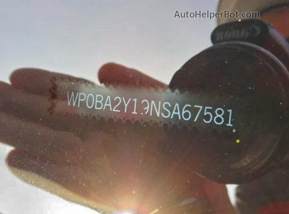 WP0BA2Y19NSA67581 2022 PORSCHE TAYCAN Белый Вид задней части салона