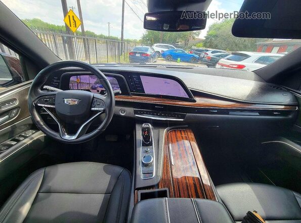 1GYS3AKLXPR190547 2023 CADILLAC ESCALADE Бордовый Вид задних сидений