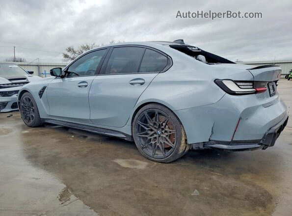 WBS33AY07NFM37814 2022 BMW M3 Gray Հետևի աջ