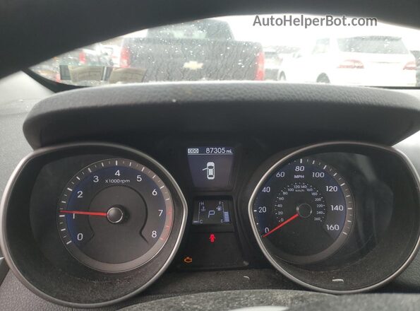 KMHD35LH7GU303671 2016 HYUNDAI ELANTRA White Widok zestawu wskaźników
