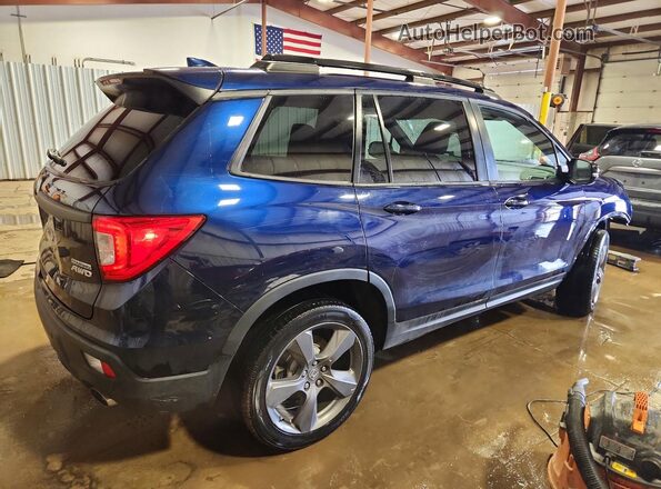 5FNYF8H95KB001295 2019 HONDA PASSPORT Синий Передняя правая четверть