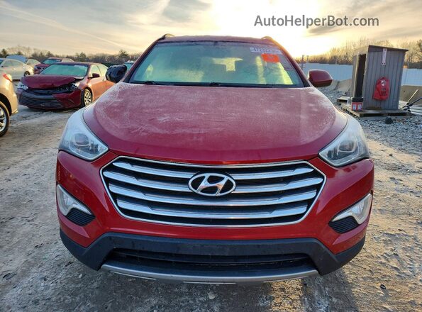 KM8SMDHF5GU143294 2016 HYUNDAI SANTA Red Widok z tyłu