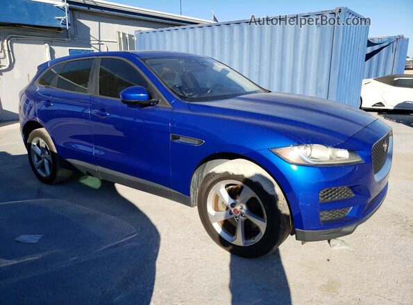 SADCJ2GX4JA236160 2018 JAGUAR F-PACE Синий Вид спереди