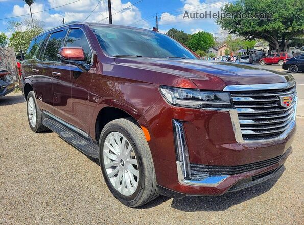 1GYS3AKLXPR190547 2023 CADILLAC ESCALADE Бордовый Задняя левая четверть