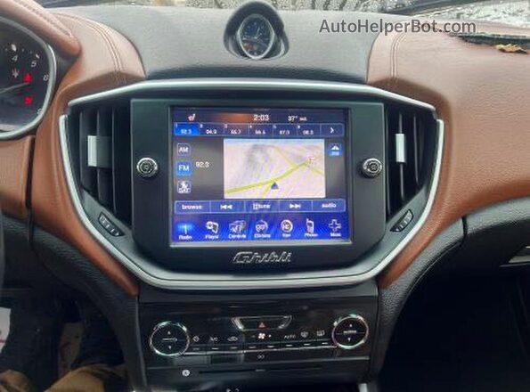 ZAM57RSA0G1172444 2016 MASERATI GHIBLI Белый Вид задних сидений
