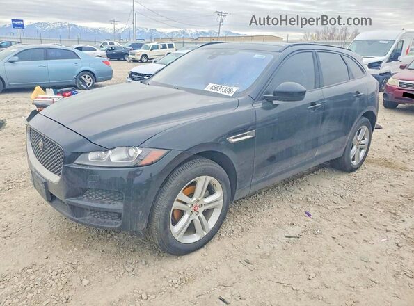 SADCJ2BN9HA086983 2017 JAGUAR F-PACE Черный Задняя левая четверть