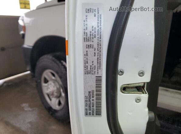 3C63R3GJ0PG542246 2023 RAM 3500 Белый Панорамный вид салона 360°
