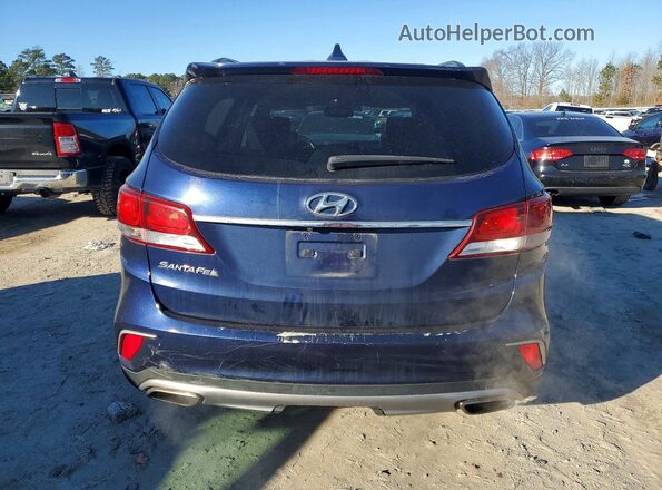 KM8SN4HF4HU197684 2017 HYUNDAI SANTA Blue Vista interior delantera