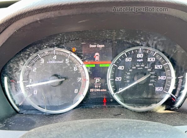 5FRYD4H54HB006216 2017 ACURA MDX Синий Вид щитка приборов