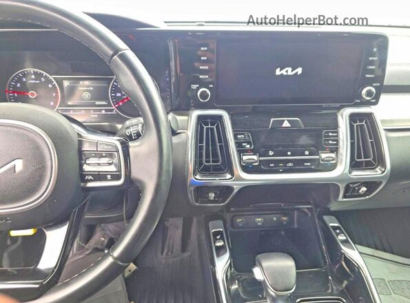 5XYRKDLF9NG112970 2022 KIA SORENTO Black Engine compartment view