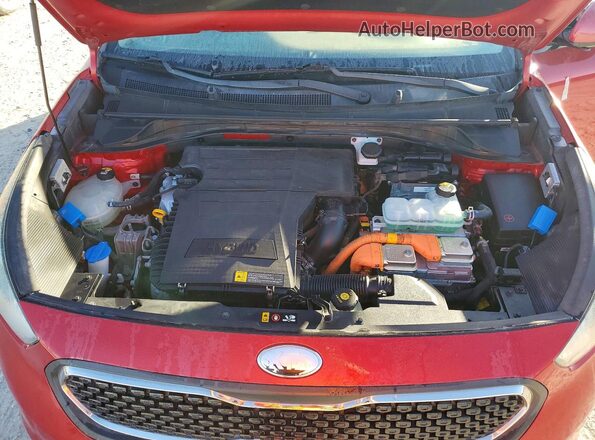 KNDCC3LC4K5224227 2019 KIA NIRO Красный Вид подкапотного пространства