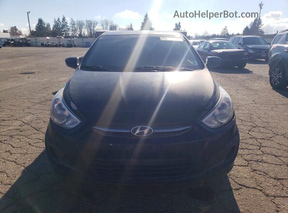 KMHCT5AE2HU312719 2017 HYUNDAI ACCENT Black წინა ხედი