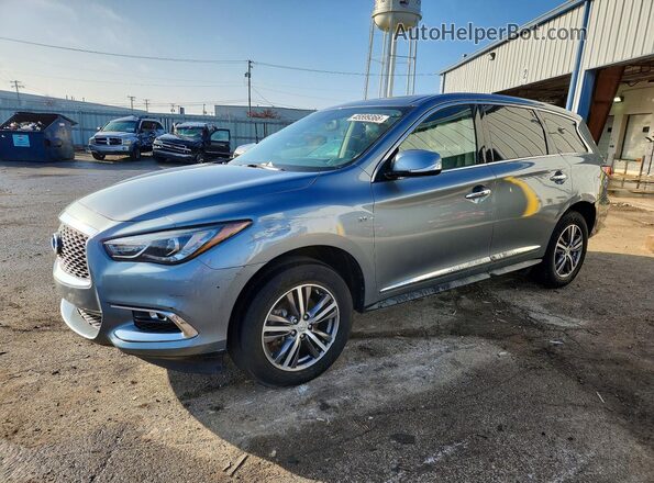 5N1DL0MM1JC525313 2018 INFINITI QX60 Синий Задняя левая четверть