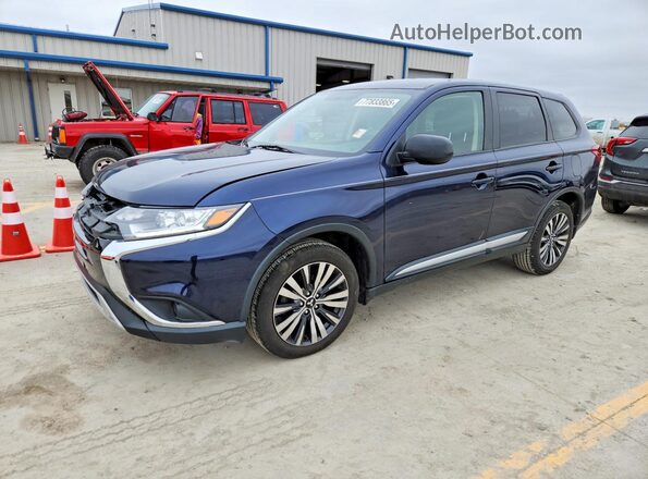 JA4AD2A34KZ003716 2019 MITSUBISHI OUTLANDER Синий Задняя левая четверть