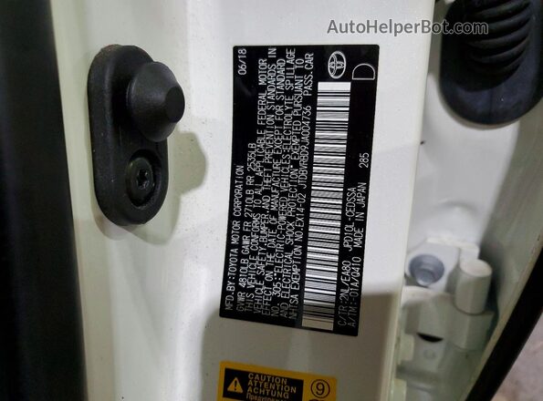 JTDBVRBD9JA004736 2018 TOYOTA MIRAI Белый Вид подкапотного пространства