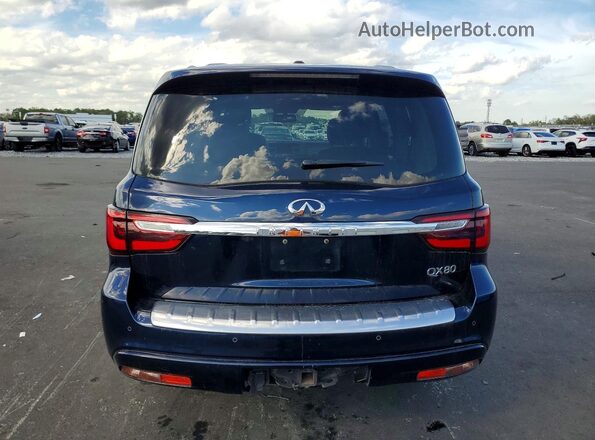 JN8AZ2NE4K9227902 2019 INFINITI QX80 Синий Вид салона спереди