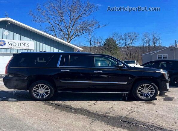 1GYS4GKJ0JR215185 2018 CADILLAC ESCALADE Черный Вид подкапотного пространства