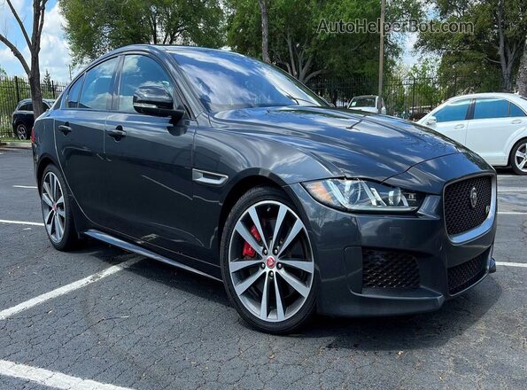 SAJAG4FV7KCP48855 2019 JAGUAR XF Charcoal Trasero izquierdo
