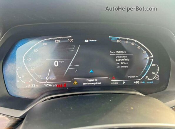 5UXTA6C03P9N92460 2023 BMW X5 Черный Вид салона спереди