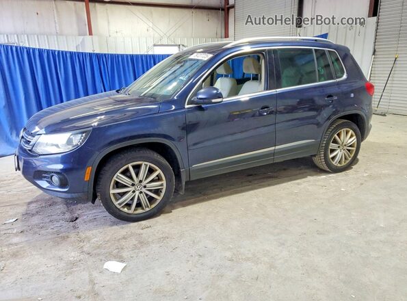 WVGBV7AX1GW545593 2016 VOLKSWAGEN TIGUAN Синий Задняя левая четверть