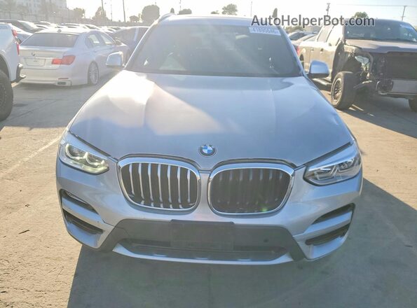 5UXTR7C54KLE94319 2019 BMW X3 Silver Widok z tyłu