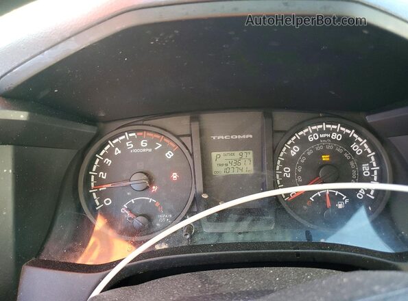 5TFSX5EN7GX045525 2016 TOYOTA TACOMA Red Սարքավորումների վահանակի տեսք
