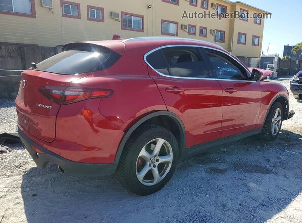 ZASFAKAN3J7B81138 2018 ALFA ROMEO STELVIO Красный Передняя правая четверть