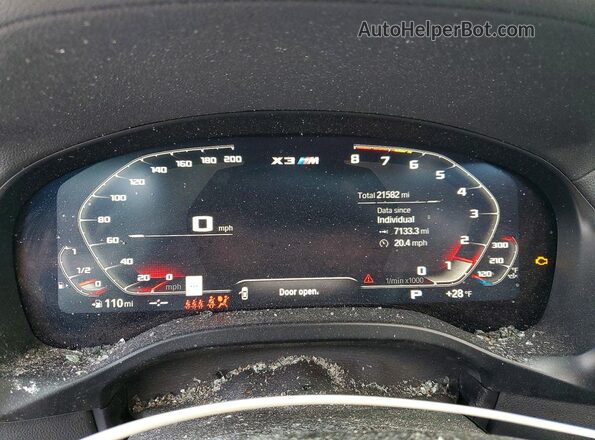 5YM13EC02P9R88125 2023 BMW X3 Black Vista de los asientos traseros