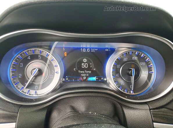 2C3CCAAG4GH106399 2016 CHRYSLER 300 White Widok zestawu wskaźników