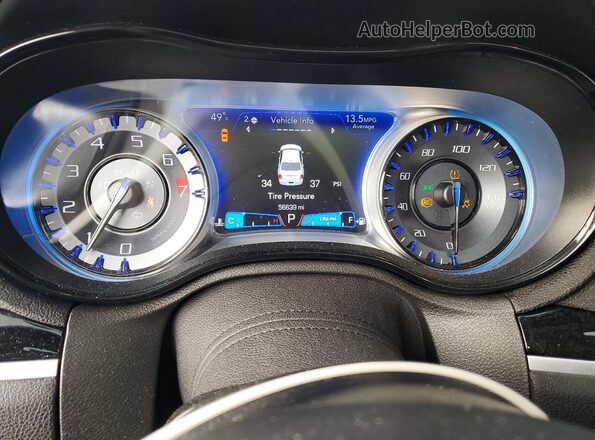 2C3CCABG1NH256479 2022 CHRYSLER 300 Black Instrument cluster view