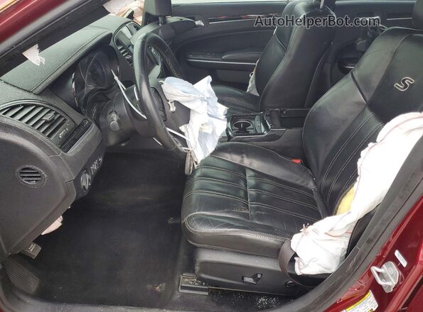 2C3CCABG3KH589701 2019 CHRYSLER 300 Темно-бордовый Вид салона спереди