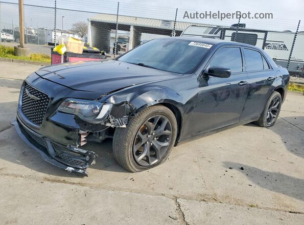 2C3CCABG4KH585429 2019 CHRYSLER 300 Черный Передняя левая четверть