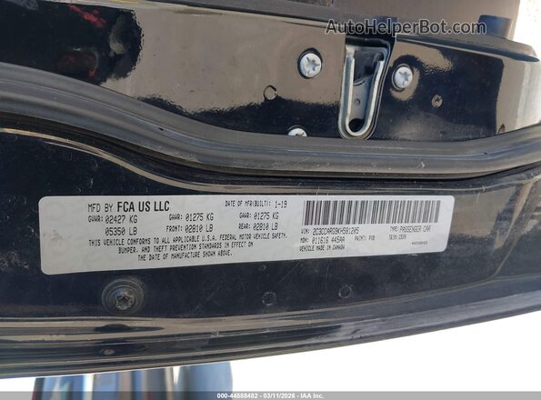2C3CCARG9KH581205 2019 CHRYSLER 300 Черный Вид подкапотного пространства